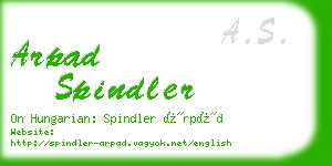 arpad spindler business card